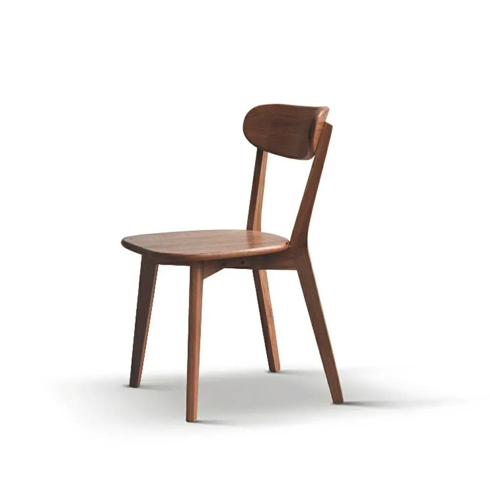 Solid Oak Dining Chair by Unique Piece Furniture, brown wood finish on Tampa Home & Garden Store
