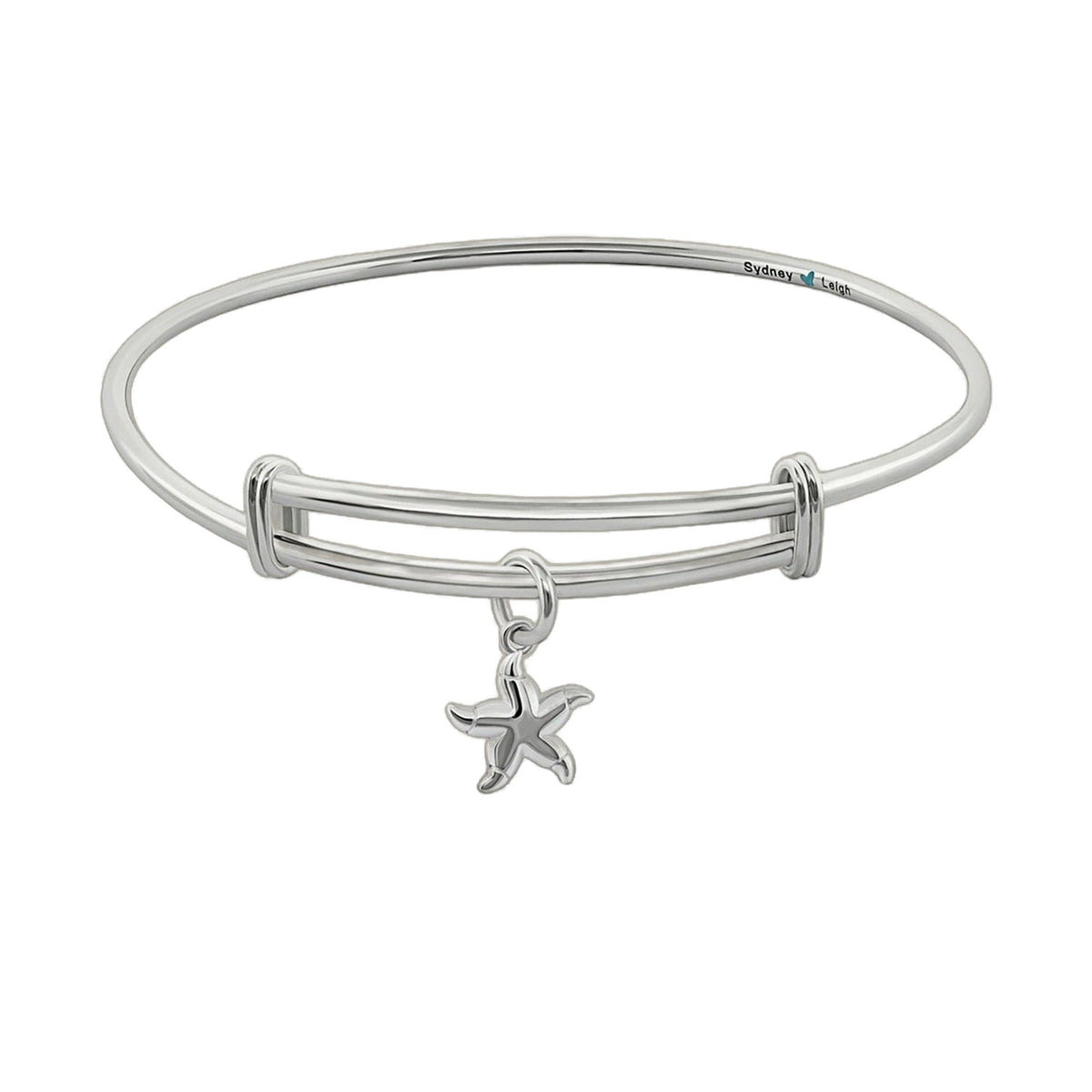 Sydney Leigh Starfish Bangle bracelet silver-tone with starfish charm by Lauren G Adams on Tampa Home & Garden Store