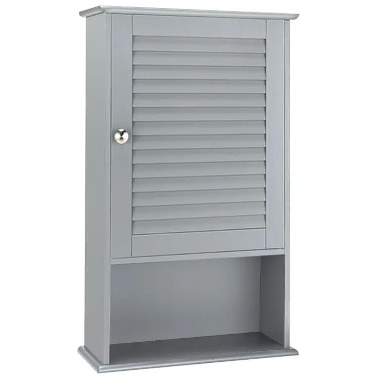 DirectDeals 27.5 inch wall hanging medicine cabinet with louvered door and open lower shelf on Tampa Home & Garden Store