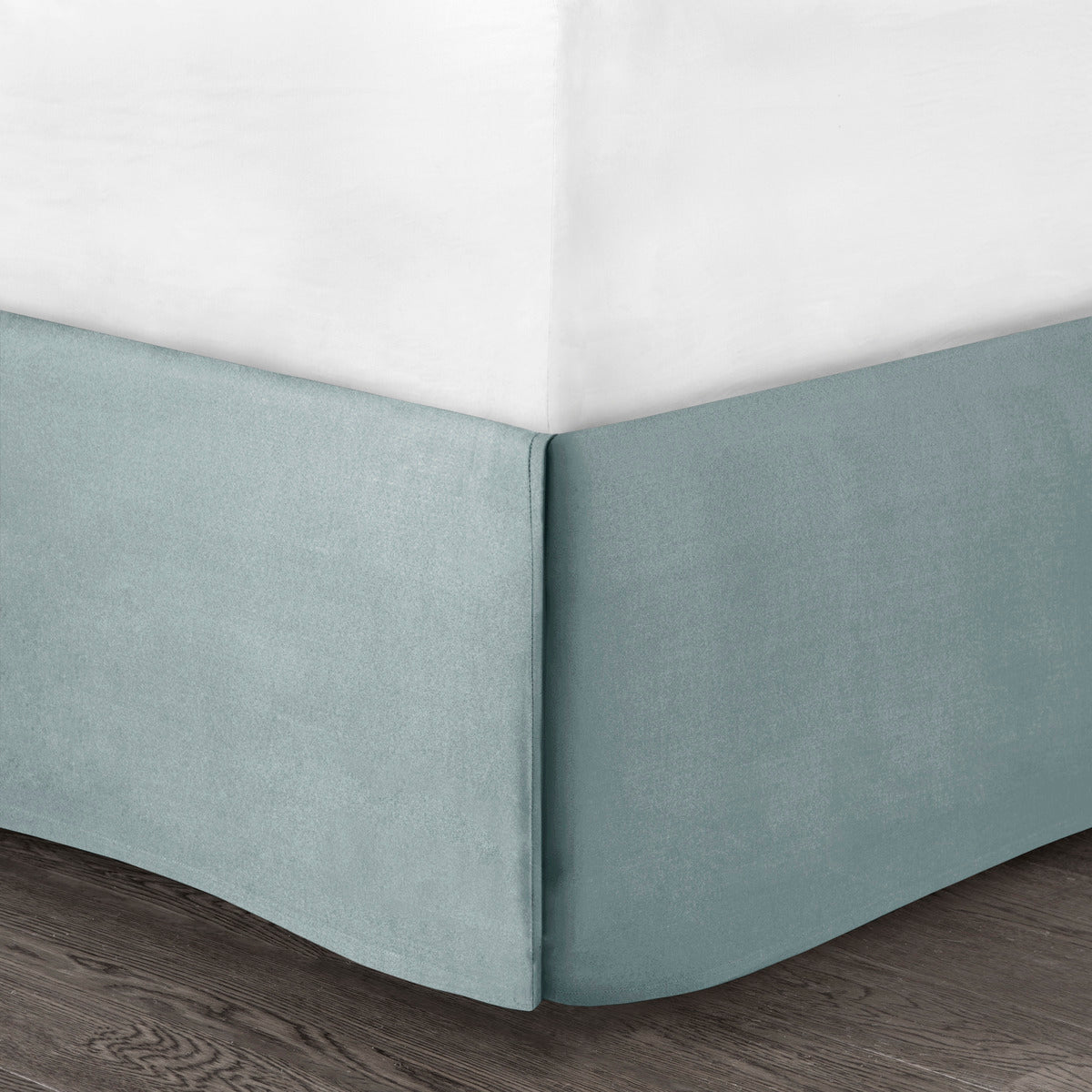 Comforter Set White King by HouseOfZazla with white top and teal blue sides on Tampa Home & Garden Store