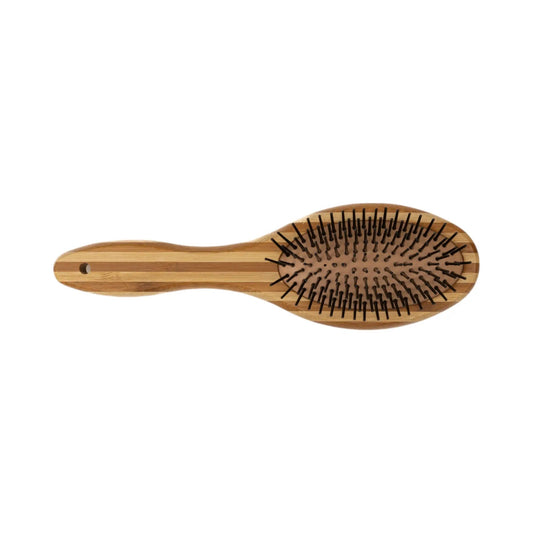 Country Living Dual-Sided Natural Wood Dog Brush with natural wood paddle on Tampa Home & Garden Store