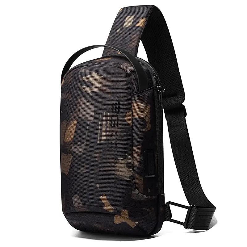 BANGE Bandolera multifunción nueva Bolsos de hombro cruzados Bolsos de mensajero Masculino Impermeable Viaje corto Mochila de pecho para hombres