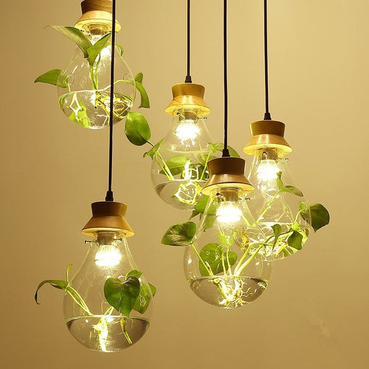 Bar Dining Room Glass Water Plant Aquarium Bedside Personality Chandelier - Tampa Home & Garden Store