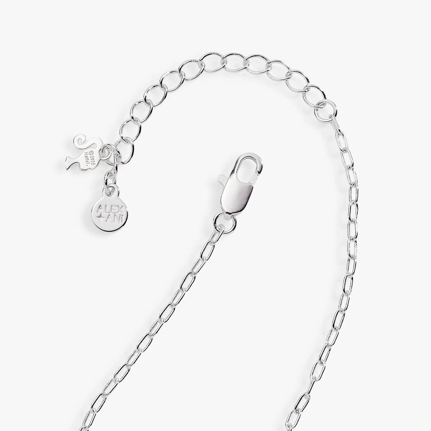 Barbie Pickleball Charm Pendant Necklace by ALEX AND ANI, silver-tone with brand tag on Tampa Home & Garden Store