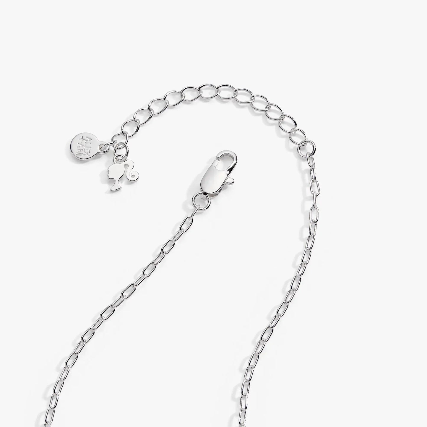 Barbie Tennis Charm Pendant Necklace with silver-tone chain and two charms by ALEX AND ANI on Tampa Home & Garden Store