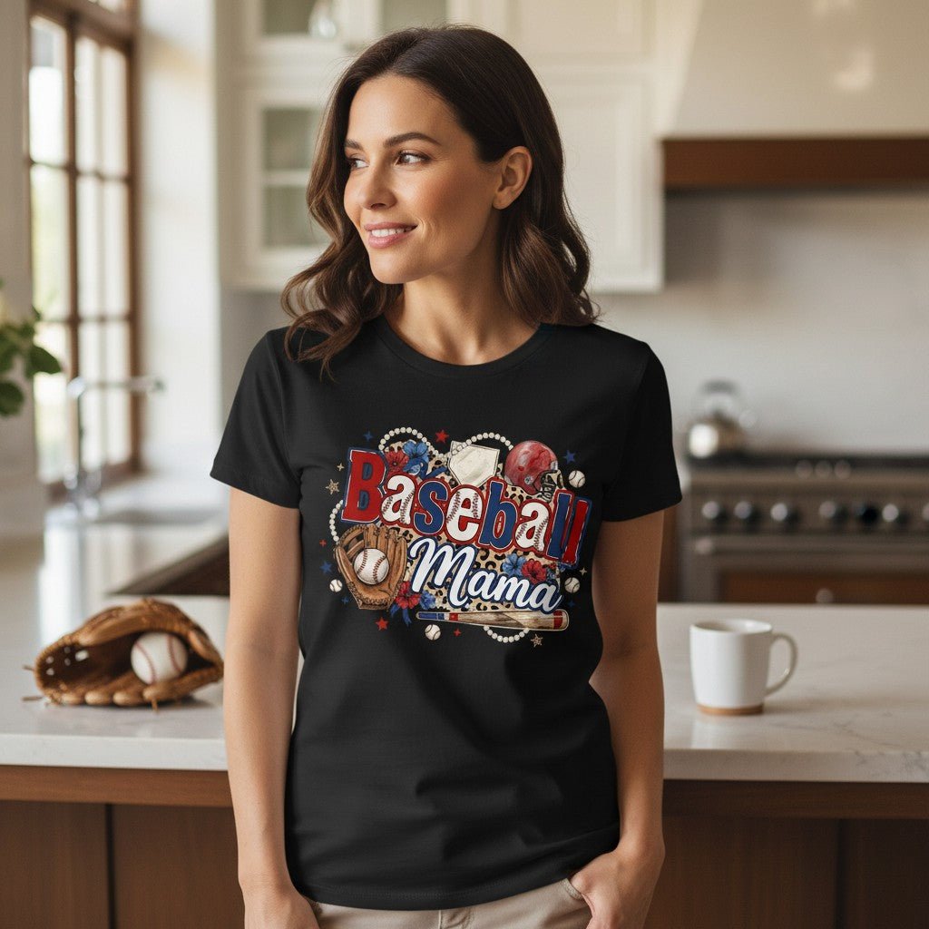 Soft Baseball Mama Tee and a Game Day Gift