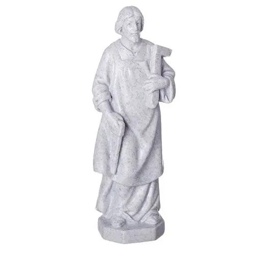 St Joseph Home Sellers Kit nativity statue white resin The Country Christmas Loft on Tampa Home & Garden Store