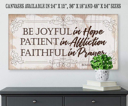 Be Joyful In Hope - Canvas - Tampa Home & Garden Store