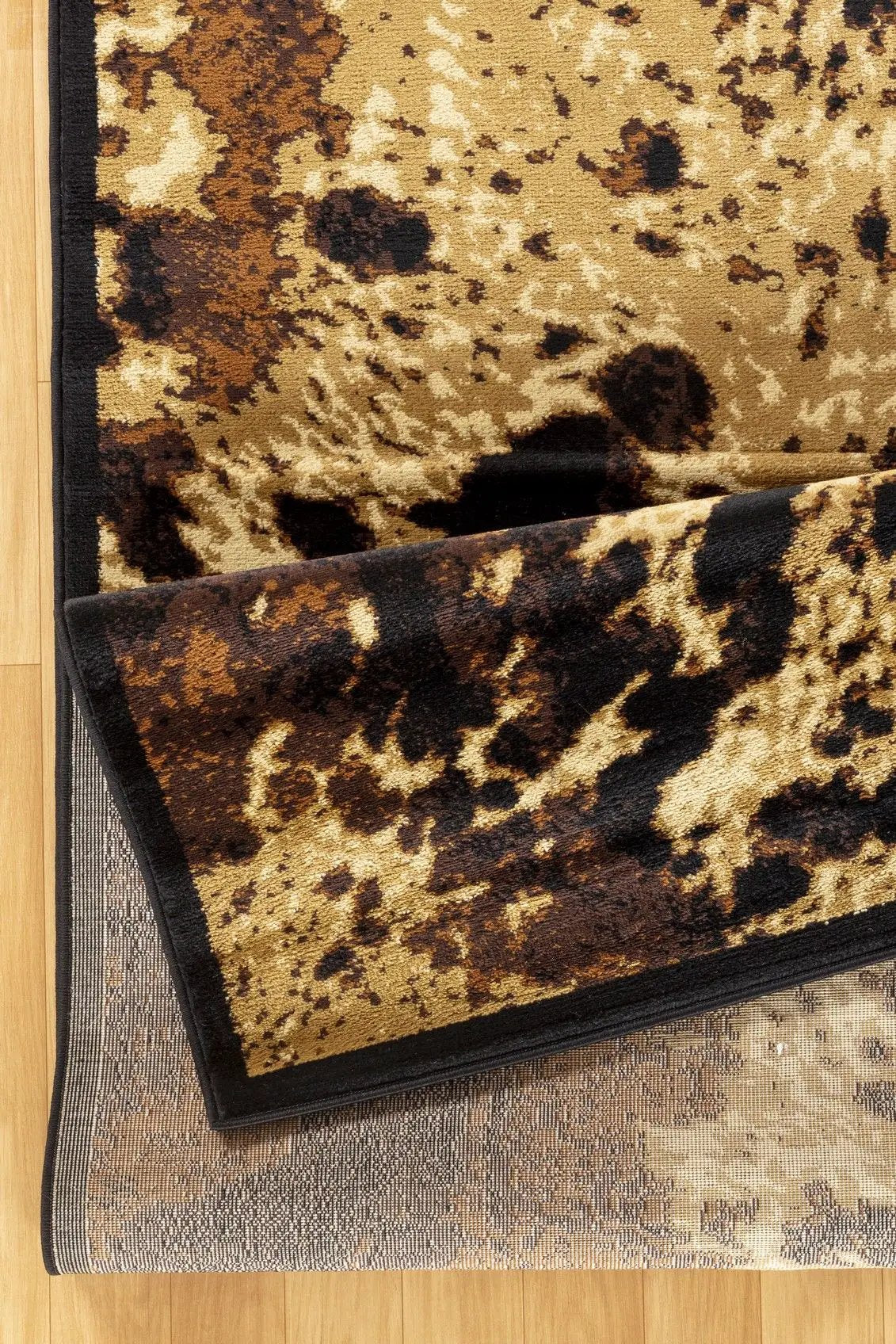 Tribes GC_YLS4008 Southwest Area Rug tan brown black with pattern Unique Piece Furniture on Tampa Home & Garden Store