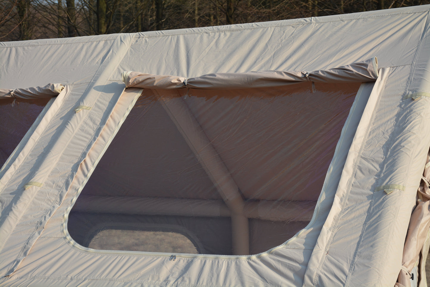Compact Inflatable Family Tent and a Hand Pump