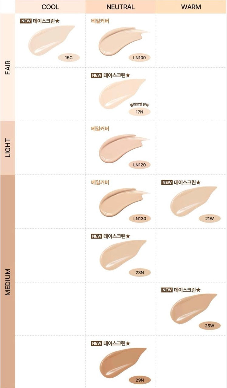 Beauty of Joseon tinted mineral dayscreen swatches; 6 SPF50+ PA++++ shades on Tampa Home & Garden Store