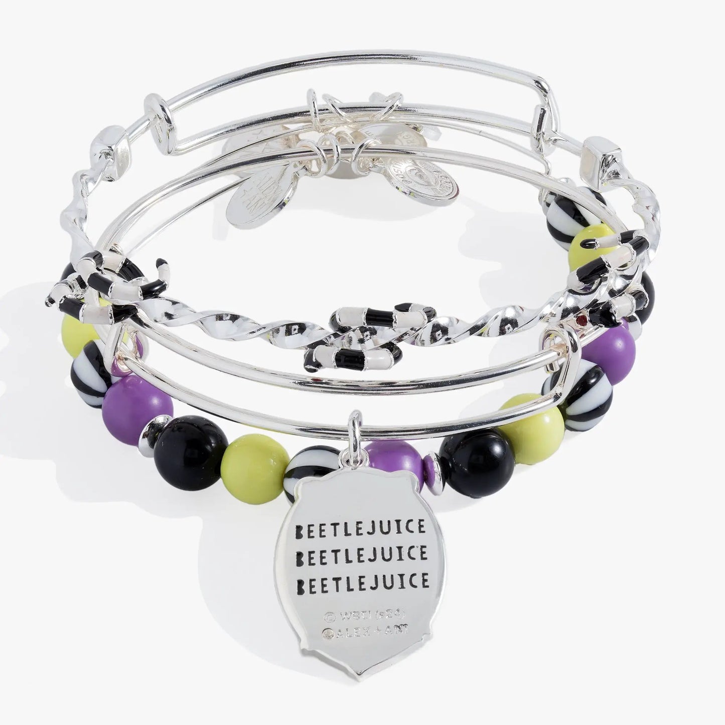 Beetlejuice Bangle Set of 3 for Halloween