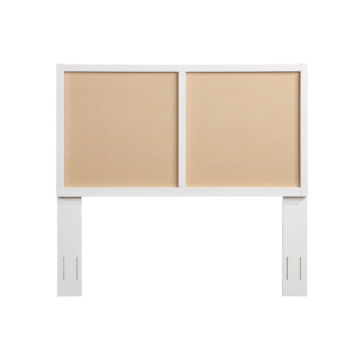 Panel headboard with light brown cane, two-panel design, adjustable height, HouseOfZazla on Tampa Home & Garden Store