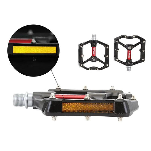 Bicycle pedal Stevvex aluminum MTB pedal with removable anti-slip nails reflector on Tampa Home & Garden Store