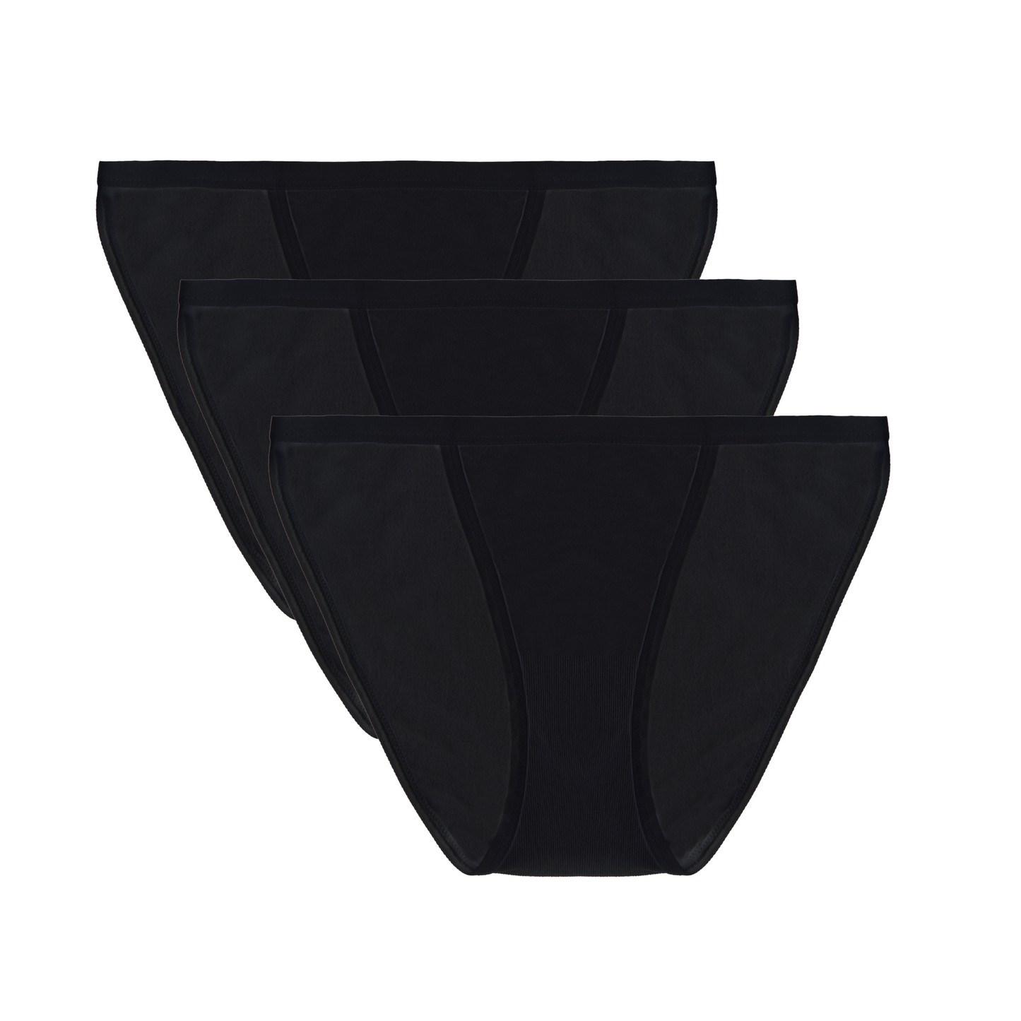 Women's bamboo/cotton bikini underwear black 3-pack by Spun Bamboo on Tampa Home & Garden Store