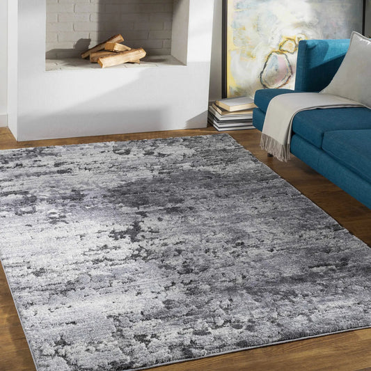 Rug Bilston Boutique Thick Luxe Charcoal with charcoal gray plush pile on Tampa Home & Garden Store