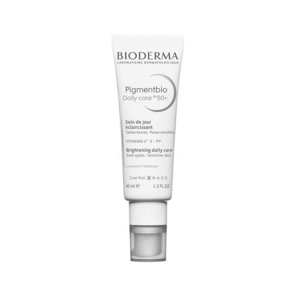 Bioderma Pigmentbio SPF50+ daily care face cream tube white on Tampa Home & Garden Store