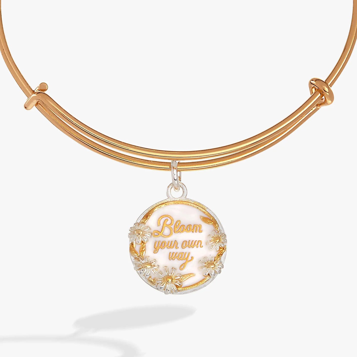Bloom Your Own Way Bangle with Floral Charm