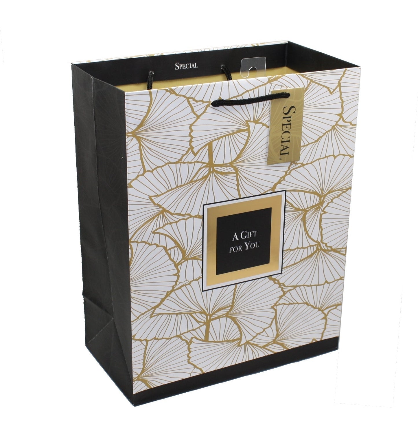 Bolsa de regalo con diseño de abanicos florales "Un regalo para ti"