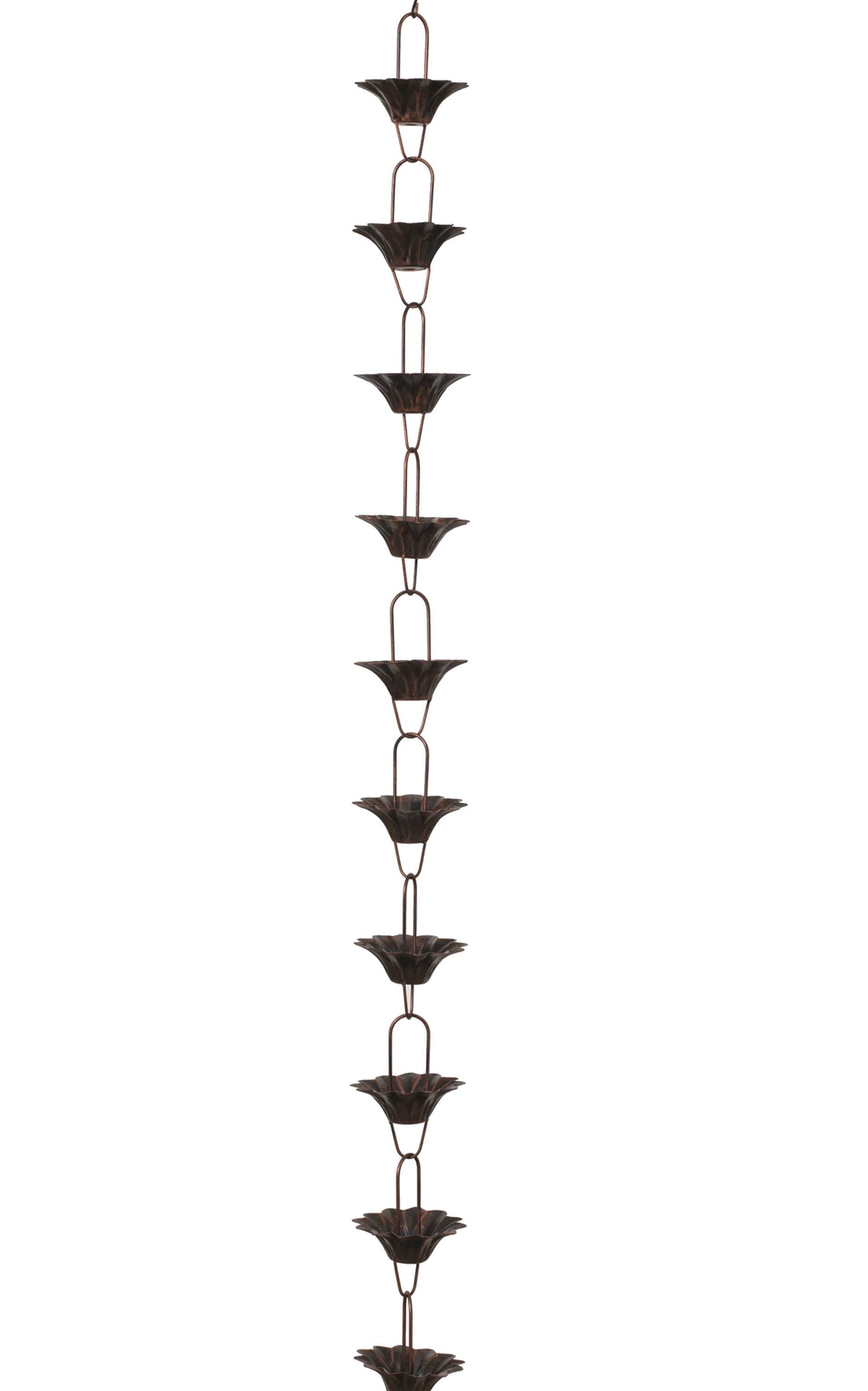 Metal Antique Rain Chain - Flower