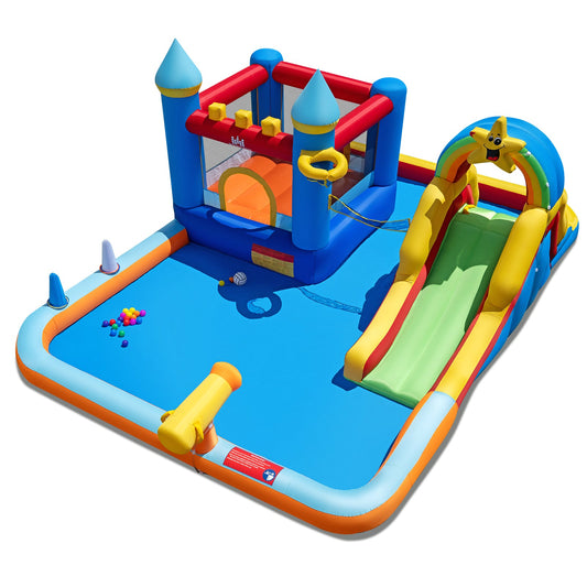 Inflatable Water Slide Park with Climbing Wall and Splash Pool - Tampa Home & Garden Store