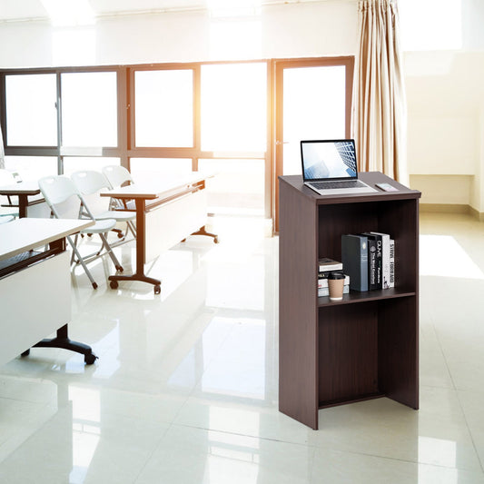 Wooden Floor Standing Podium Speaking Lectern - Tampa Home & Garden Store