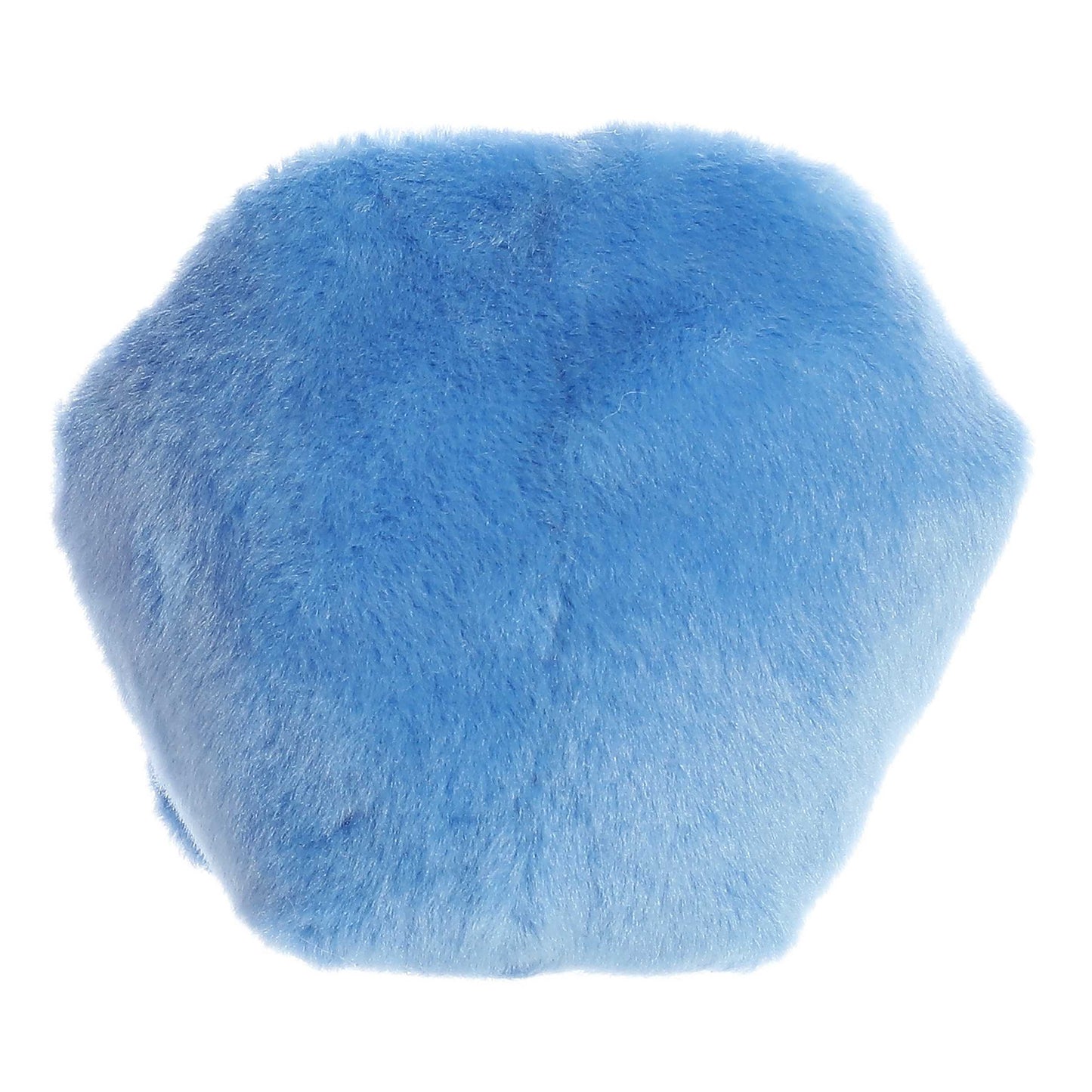 Alice Sapphire Palm Pal and Gentle Companion plush blue fuzzy fabric close-up on Tampa Home & Garden Store