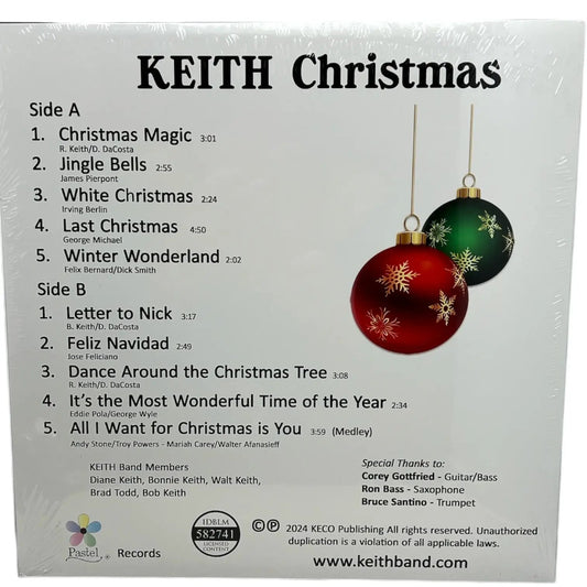 Keith Christmas Album Limited Ornament Edition music CD with red-green ornament graphics on Tampa Home & Garden Store