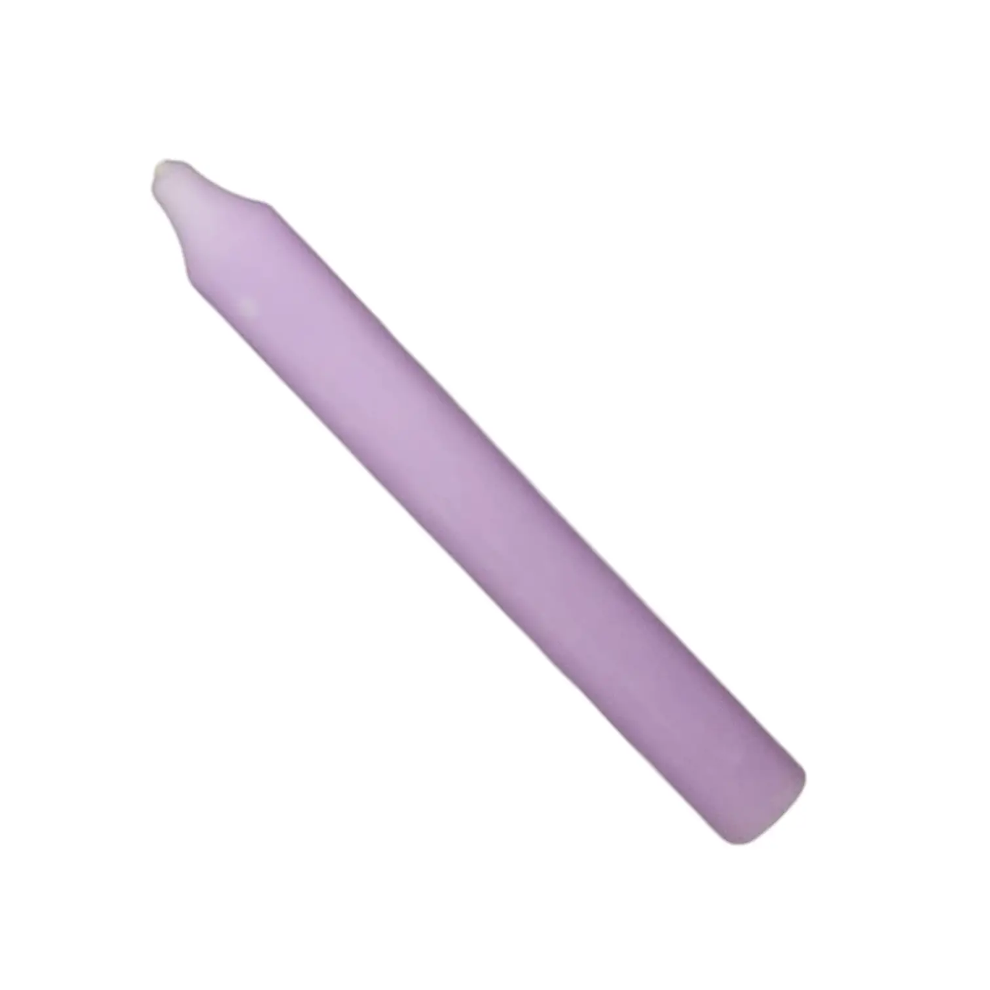 7in light lilac rustic taper candle, lavender finish, The Country Christmas Loft on Tampa Home & Garden Store