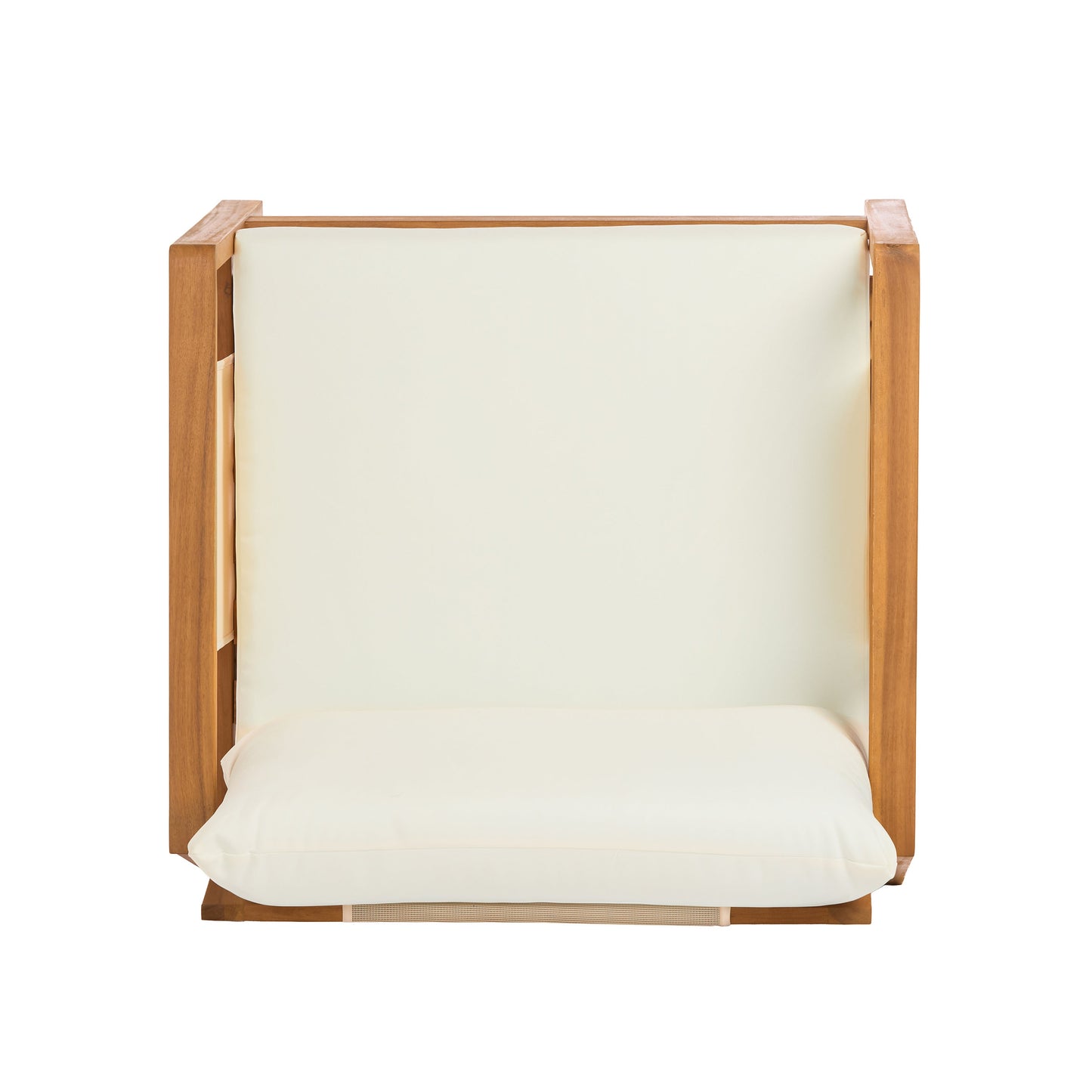 Acacia Wood and Textilene Outdoor Club Chair
