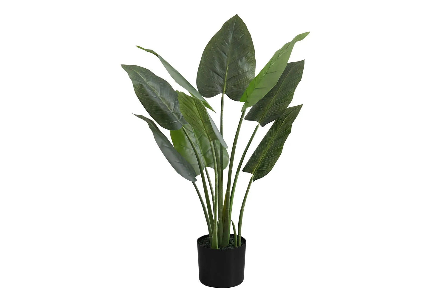 Artificial Aureum tree 37 in tall with green leaves in black pot indoor faux greenery on Tampa Home & Garden Store