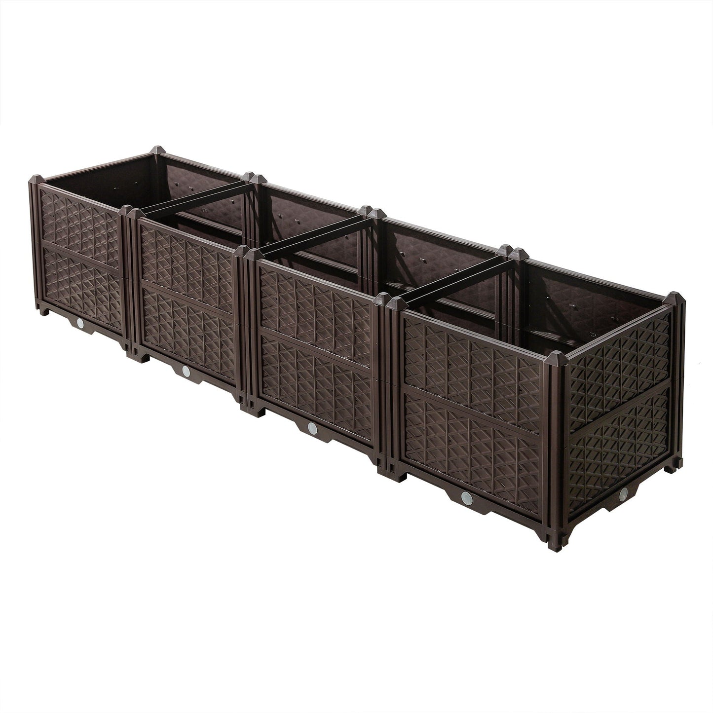 Indoor Outdoor Rectangular Planter Box and Kit