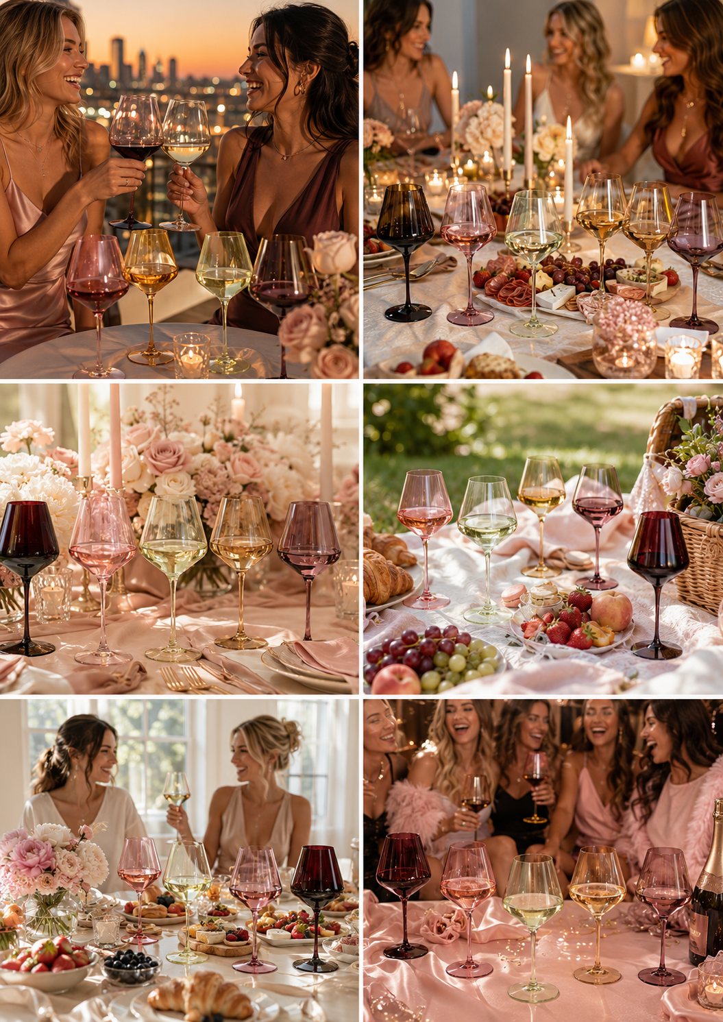 Stagioni September Stemmed Wine Set of Five