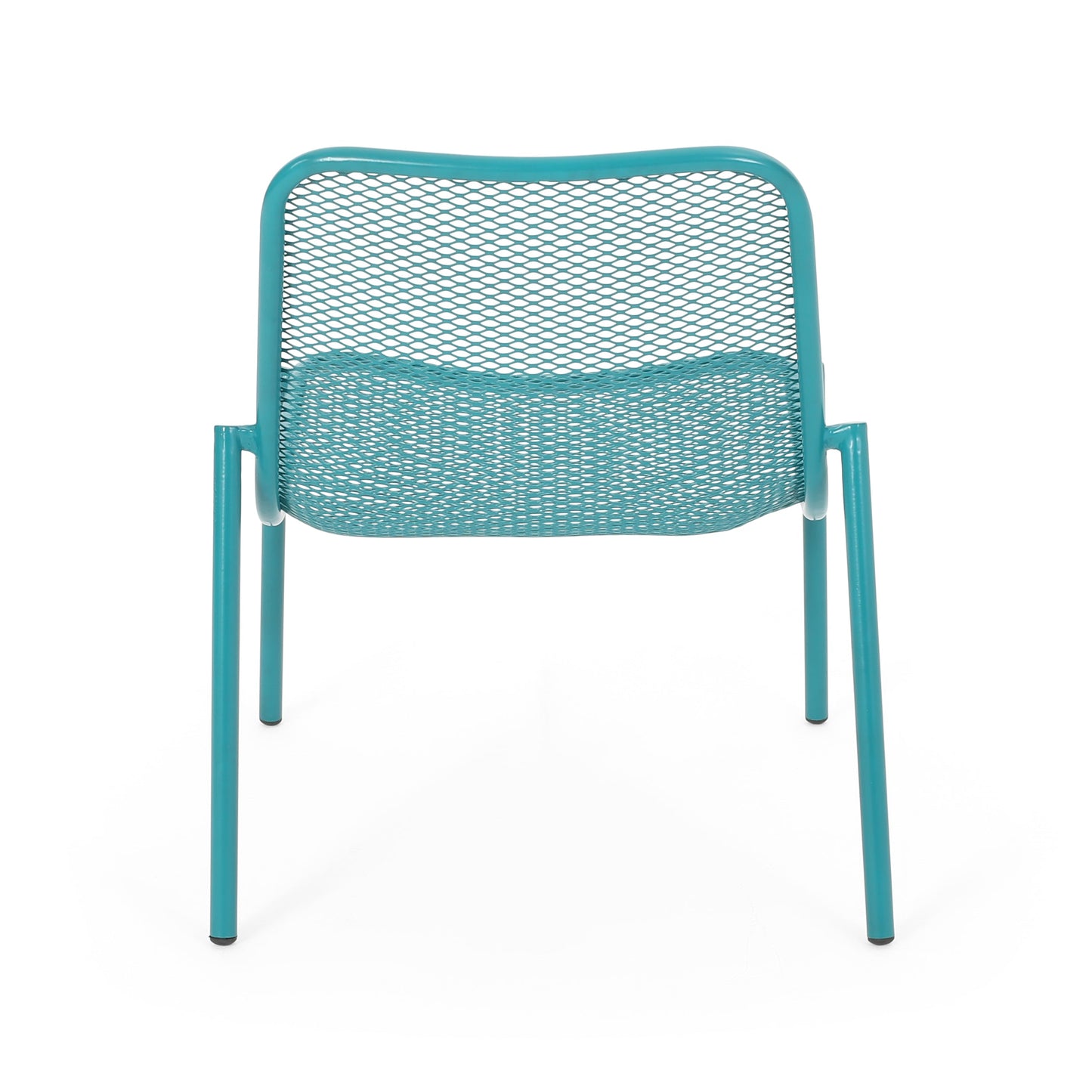 Kincaid Outdoor Teal Mesh and Iron Patio Set