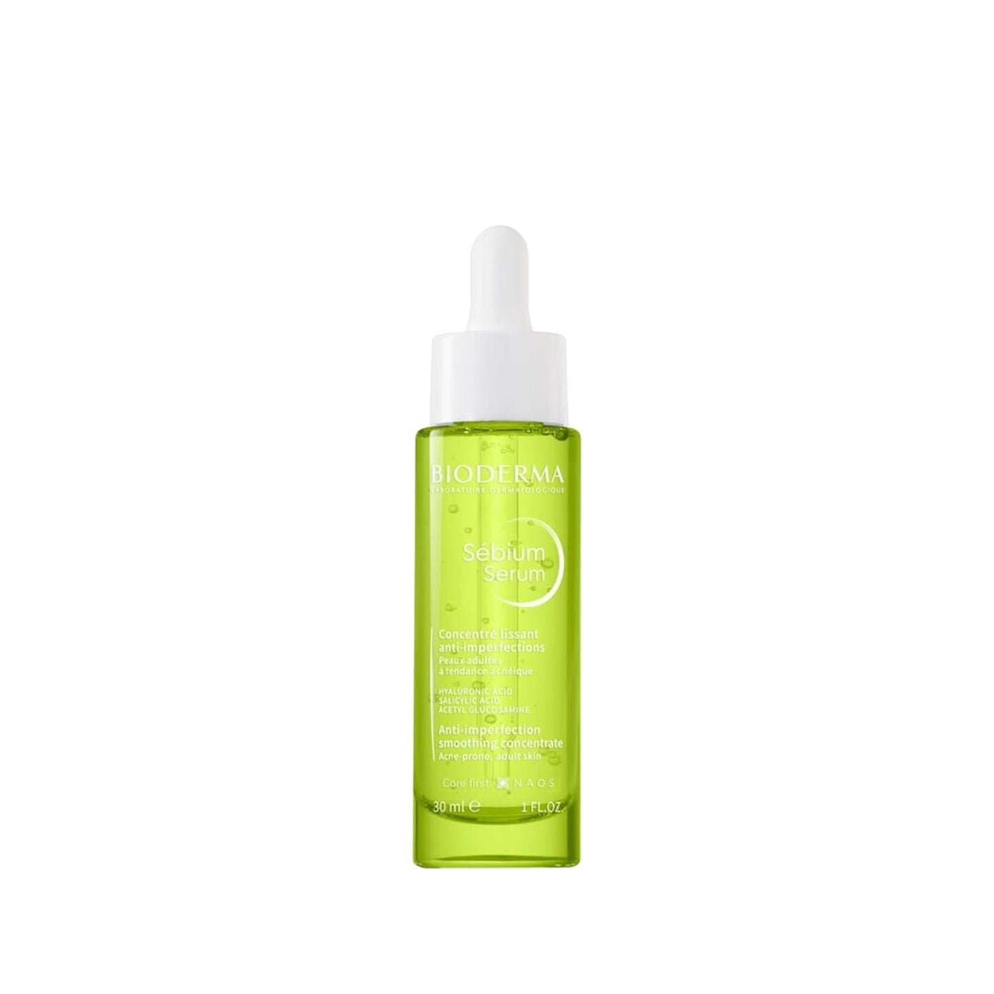 Bioderma Sébium Serum facial serum in a green dropper bottle with white cap on Tampa Home & Garden Store