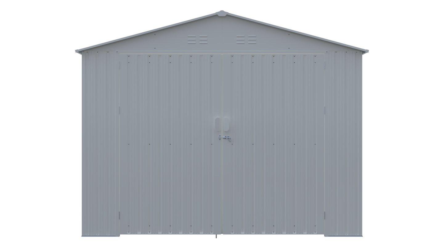Outdoor 20x10 Ft Metal Shed and Garden Storage