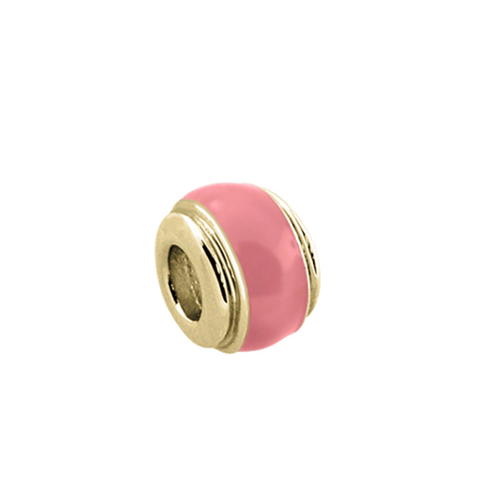 Gabriella Beads Enamel Band ring in pink enamel with gold-tone setting by Lauren G Adams on Tampa Home & Garden Store