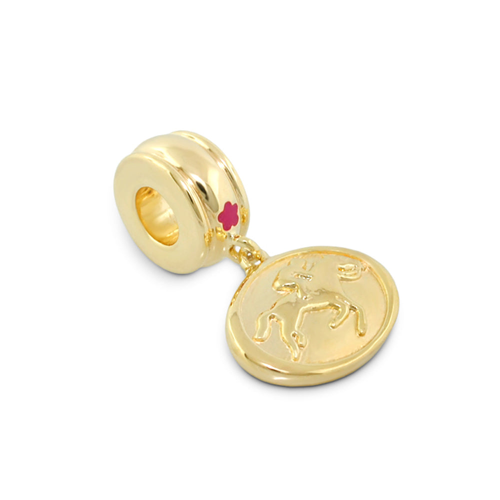 Gabriella Beads Equestrian charm pendant gold tone horse motif by Lauren G Adams on Tampa Home & Garden Store
