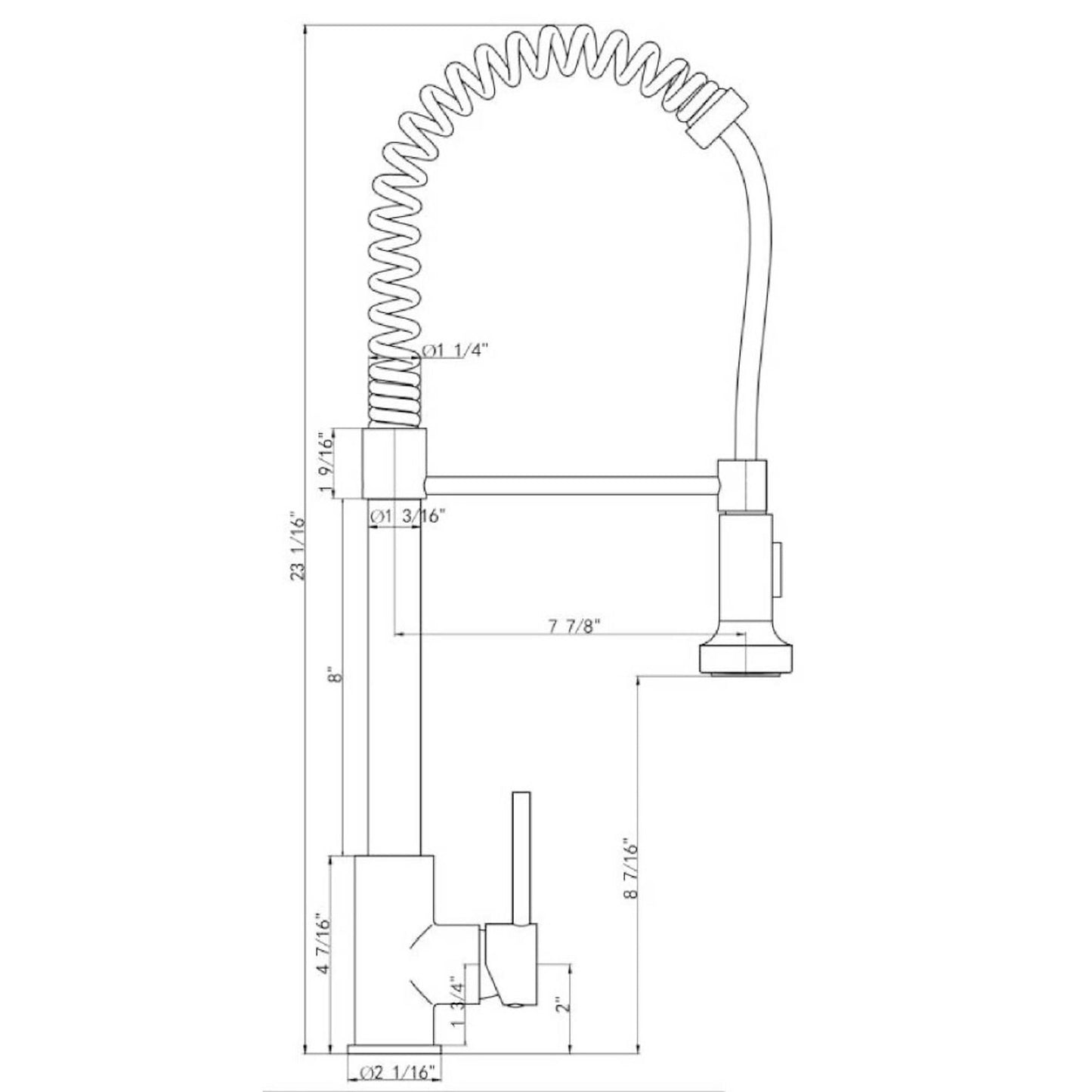 Modern Single Handle Faucet With Filter And Spray