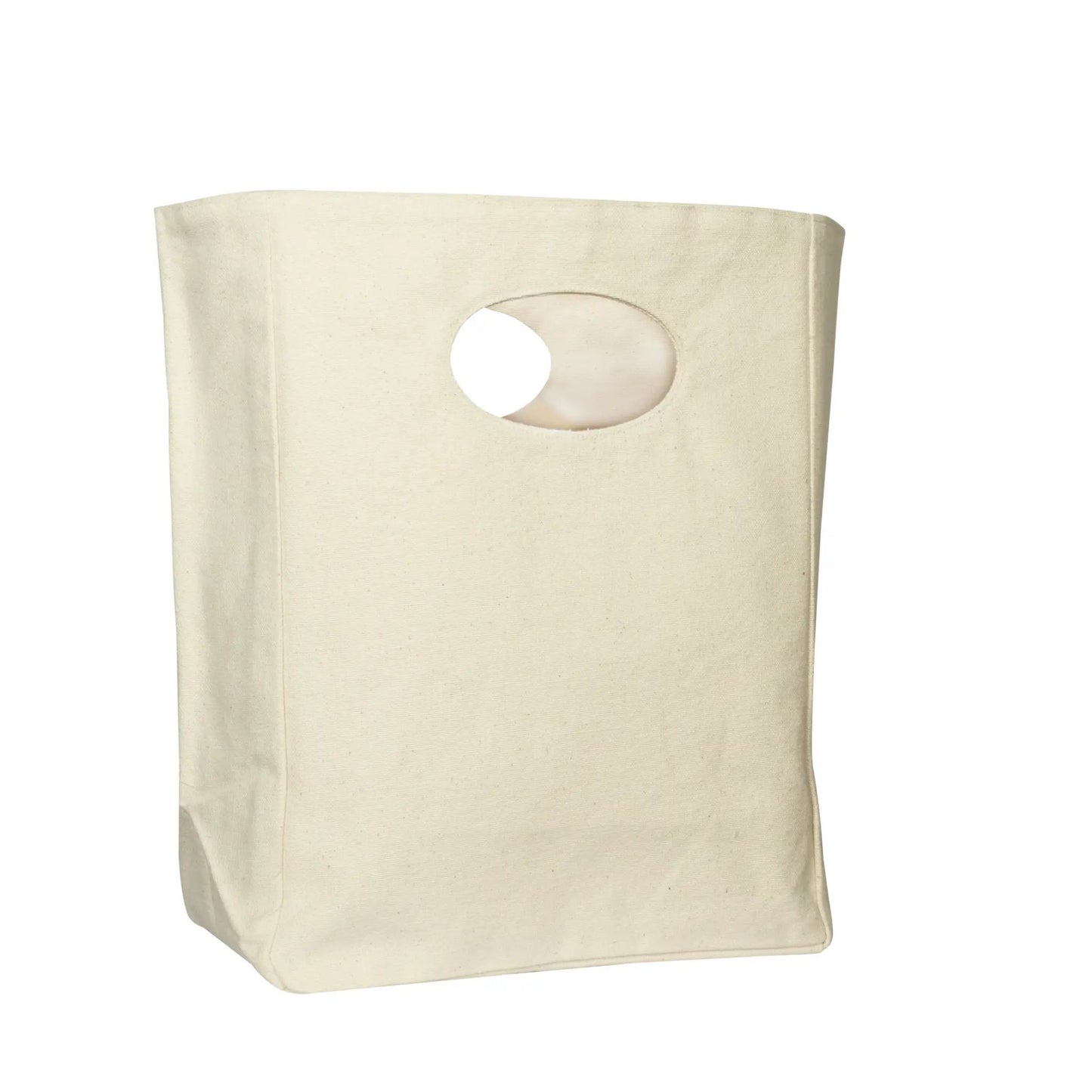 Cotton canvas lunch bag tote, natural, Organic Cotton Mart on Tampa Home & Garden Store