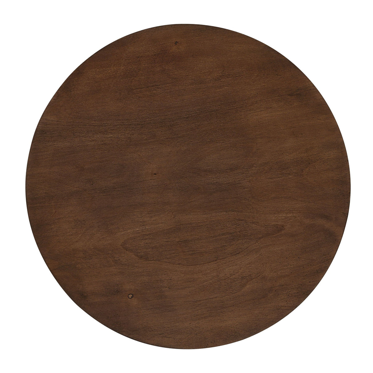Loanna wooden end table round brown top, sturdy tabletop by HouseOfZazla on Tampa Home & Garden Store