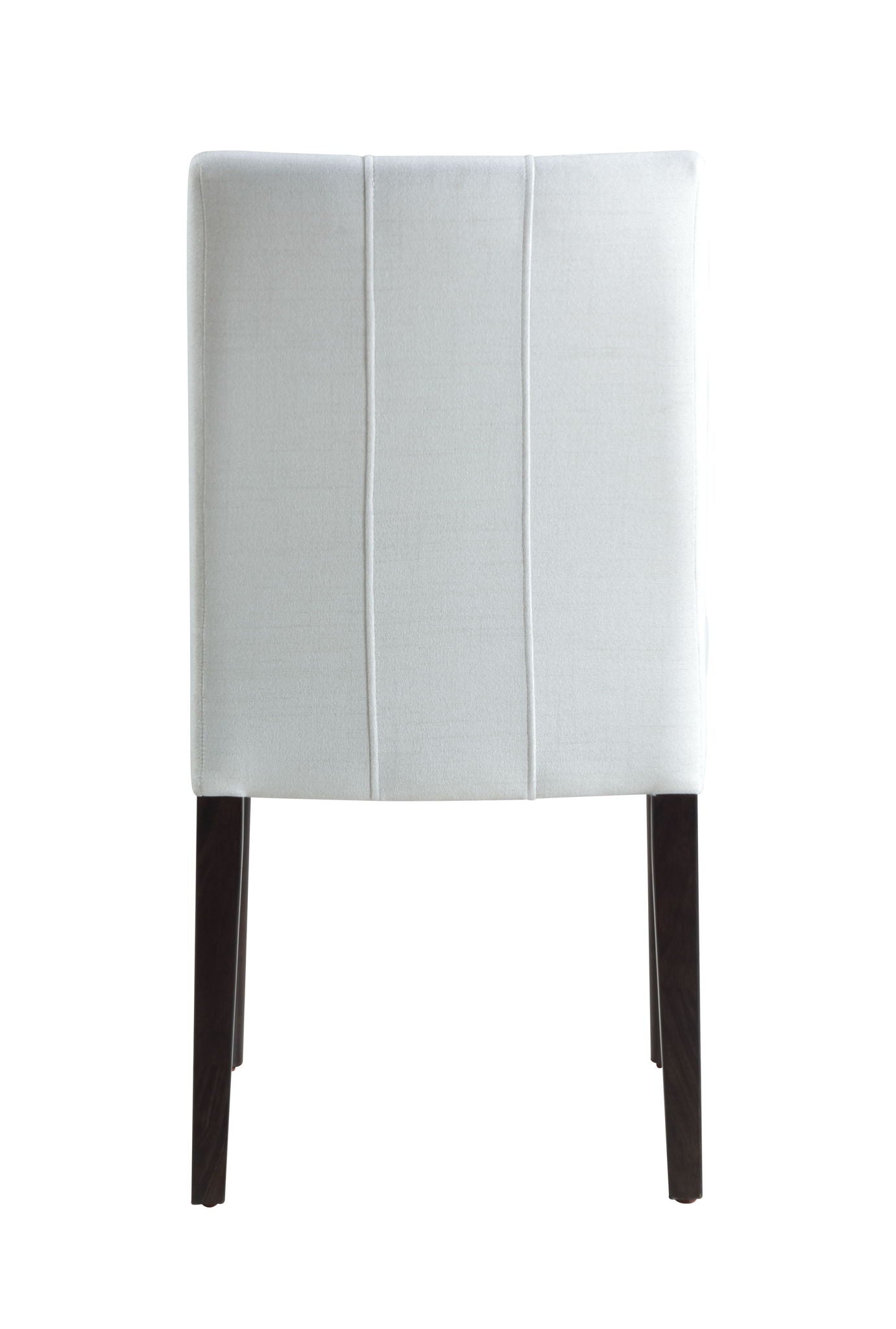 Carena Side Chair Set of 2 White and Brown Finish