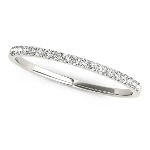 14k white gold pave diamond wedding ring 1/8 cttw Bids.com on Tampa Home & Garden Store