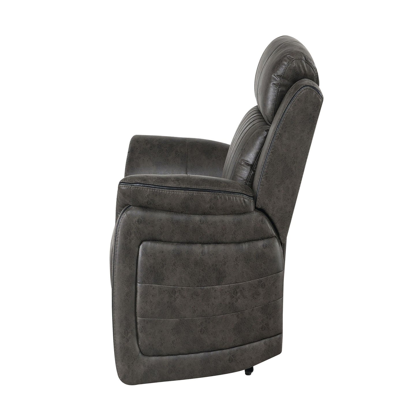 Steban Gray Durable Fabric Glider Recliner
