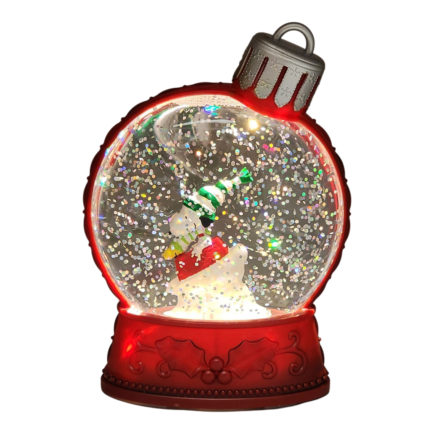 Peanuts Lighted Holiday Shimmer - Snoopy y Woodstock