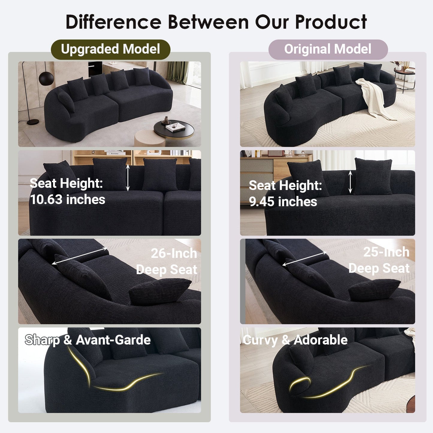 Compression Sponge And Polyester Living Sofa