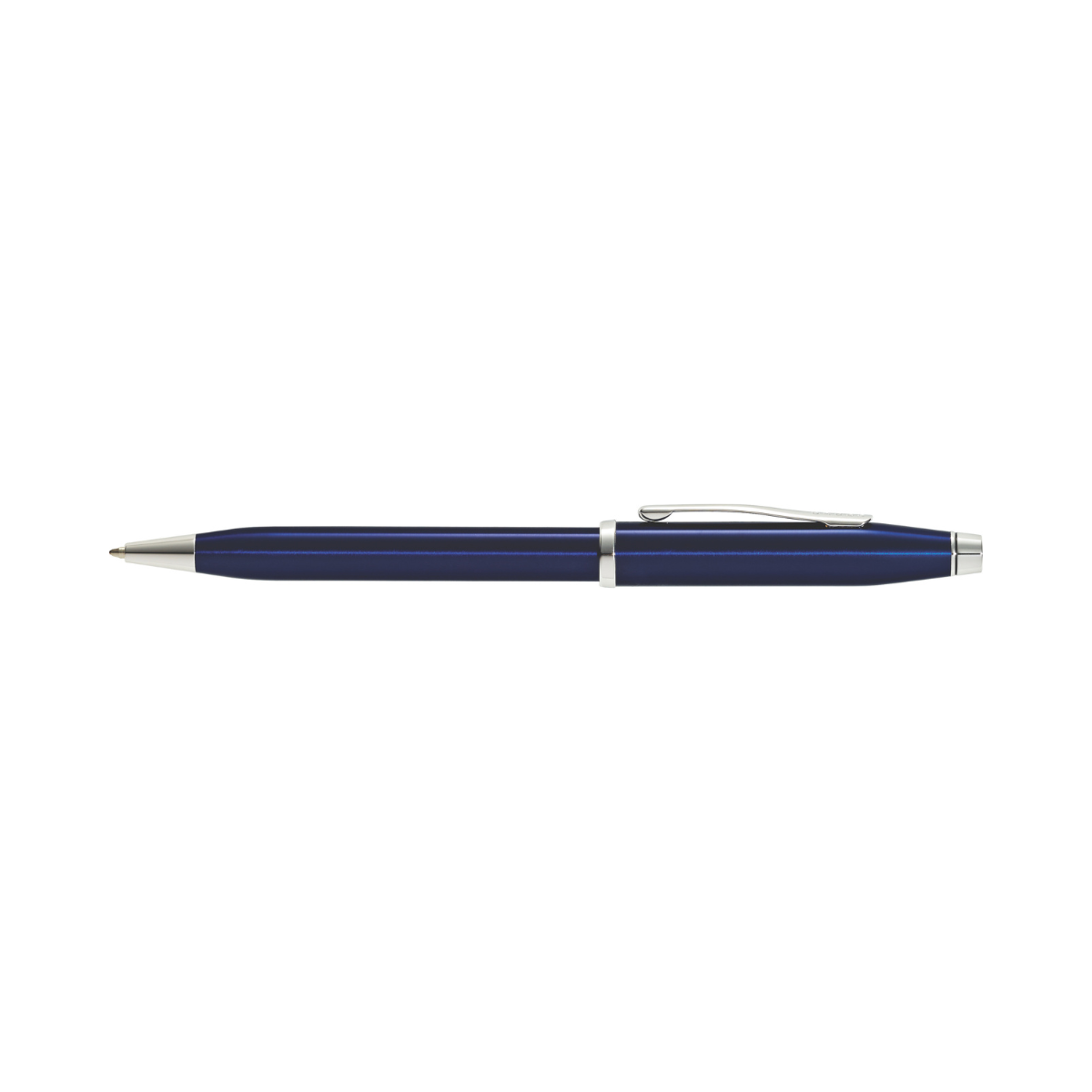Cross Century II blue lacquer ballpoint pen with silver trim and clip on Tampa Home & Garden Store