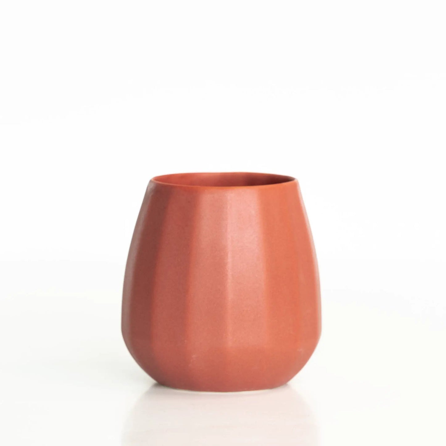 Ceramic stemless wine glass 2-pack in terracotta by Ember Collective drinkware tumbler on Tampa Home & Garden Store