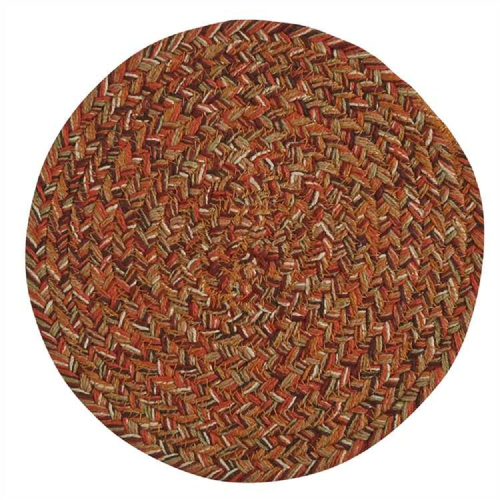 Dessous de plat tressé couleur piment de la Jamaïque
