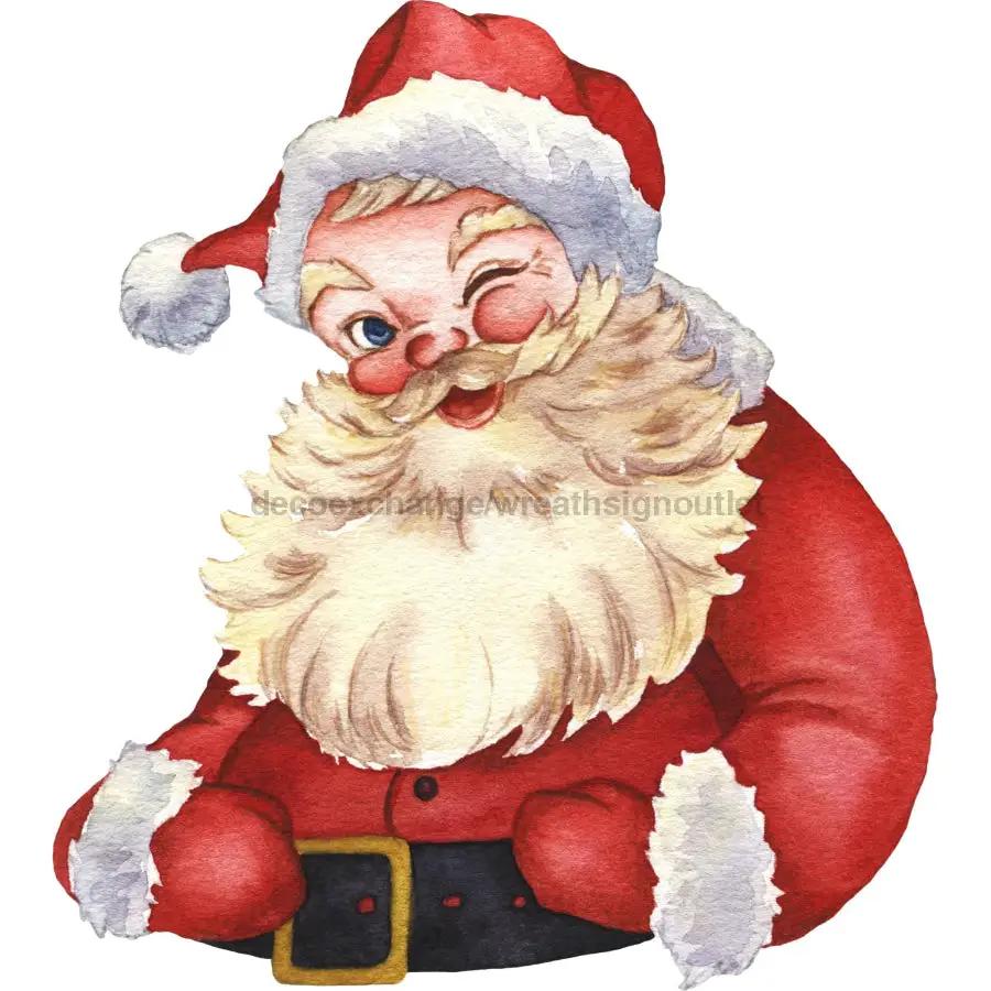 Christmas Sign, Santa Sign, wood sign, DECOE-W-903415, 22" Door Hanger - Tampa Home & Garden Store